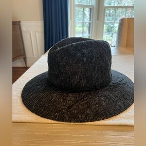 Stylish BlackGray Wide-Brim Hat